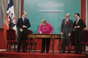 Presidenta Bachelet crea empresa estatal para financiar la infraestructura