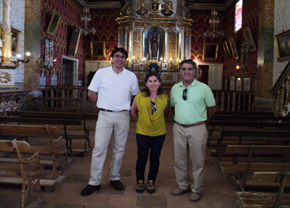 Directora Nacional de Planeamiento visitó Iglesia San José del Carmen de El Huique