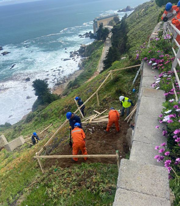 MOP inició obras de reposición de colector dañado en Viña del Mar.