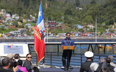 Presidente Boric inauguró las obras de la Caleta de Pescadores Los Molinos.
