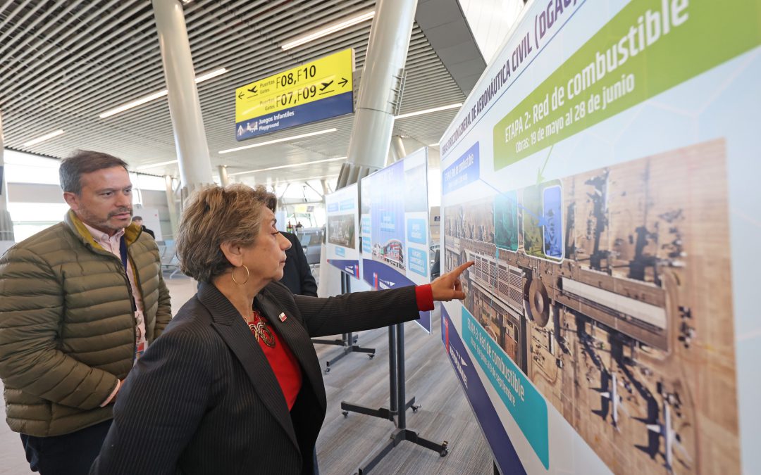 MOP, DGAC y Nuevo Pudahuel habilitan edificio de terminal internacional y anuncian nueva inversión en el Aeropuerto de Santiago.