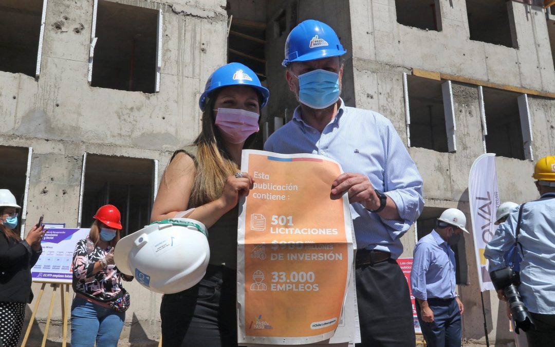 Gobierno publica 501 licitaciones de obras por una inversión de 900 mil millones de pesos que generarán más de 30 mil empleos