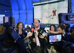 Sequía: ministro Moreno da a conocer nueva tecnología para monitorear red de la mayor distribuidora de agua de la Región Metropolitana