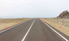 Primer tramo de la ruta Punta de Choros-El Apolillado ya se encuentra pavimentado