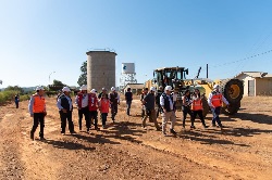 Autoridades supervisaron obras de resguardo de infraestructura crítica para la Región del Maule.