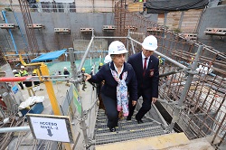 Ministra López destaca avance en construcción de nuevo cuartel y laboratorio de criminalística de la Policía de Investigaciones en Viña del Mar.
