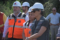 Autoridades supervisan obras de limpieza y cortafuegos en Peñaflor.