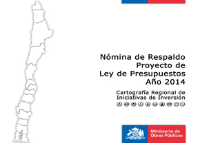 Cartografía Nómina de Respaldo del Proyecto de Ley de Presupuestos año 2014