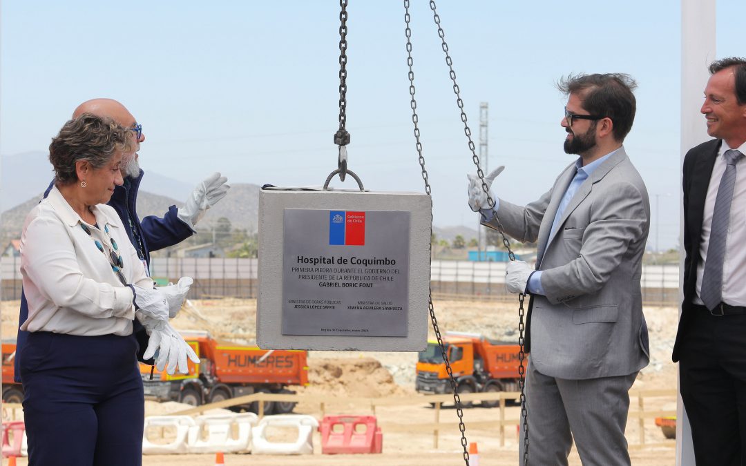 Presidente Boric encabeza ceremonia de primera piedra del nuevo Hospital de Coquimbo.