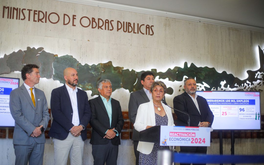 Ministra López anuncia inversión directa del MOP por $3,6 billones y la generación de 100 mil nuevos empleos en 2024.