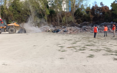 Planeamiento MOP participa en coordinación para retiro de escombros en zonas afectadas producto de los incendios forestales